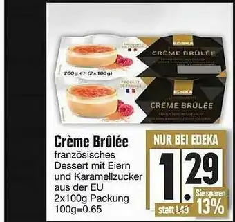 Edeka Crème Brûlée Angebot