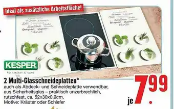 Edeka Kesper 2 Multi-glasschneideplatten Angebot