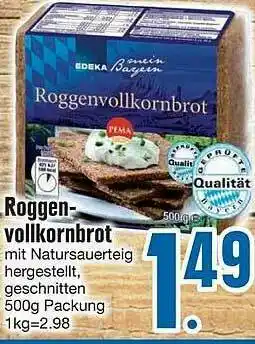 Edeka Roggenvollkornbrot Angebot