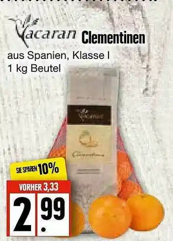 Edeka Frischemarkt Vacaran Clementinen Angebot