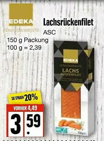 Edeka Frischemarkt Edeka Lachsrückenfilet Angebot