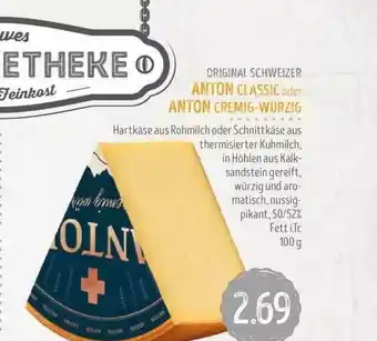 Edeka Struve Original Schweizer Anton Classic Oder Anton Cremig-würzig Angebot