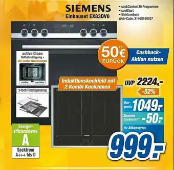 Expert Siemens Einbauset Ex83dv0 Angebot