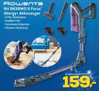 Euronics Rowenta RH 9639WO X Force Allergy+Akkusauger Angebot