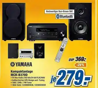 Expert Yamaha Kompaktanlage Mcr-b370d Angebot