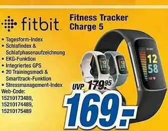 Expert Fitbit Fitness Tracker Charge 5 Angebot