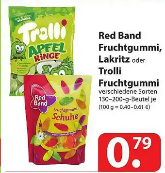 Famila Nord Ost Red Band Fruchtgummi Lakritz Oder Trolli Fruchtgummi Angebot