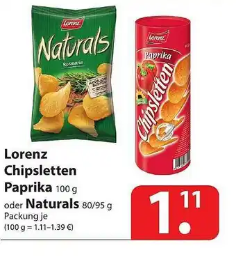 Famila Nord Ost Lorenz Chipsletten Paprika Oder Naturals Angebot