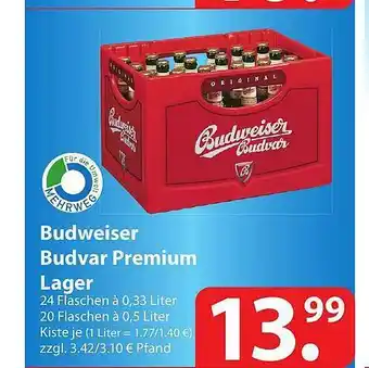 Famila Nord Ost Budweiser Budvar Premium Lager Angebot