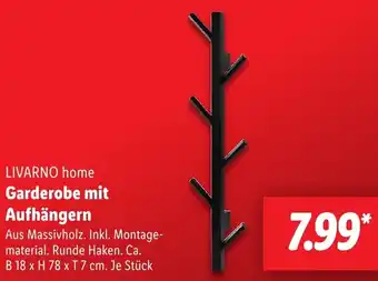 Lidl LIVARNO home Garderobe mit Aufhängern Angebot