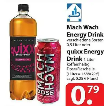 Famila Nord Ost Mach Wach Energy Drink Oder Quixx Energy Drink Angebot