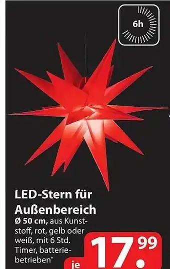 Famila Nord Ost Led Stern Für Außenbereich Angebot