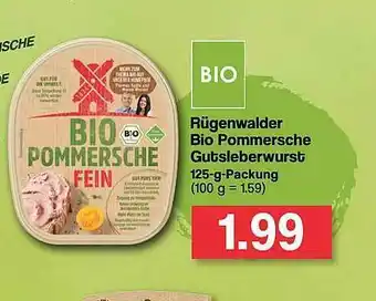 Famila Nord West Rügenwalder Bio Pommersche Gutsleberwurst Angebot