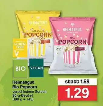 Famila Nord West Heimatgut Bio Popcorn Angebot