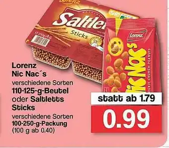 Famila Nord West Lorenz Nic Nac's Oder Saltletts Sticks Angebot