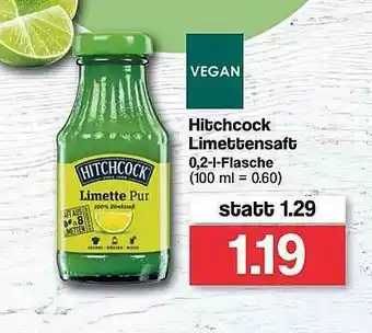 Famila Nord West Hitchcock Limettensaft Vegan Angebot