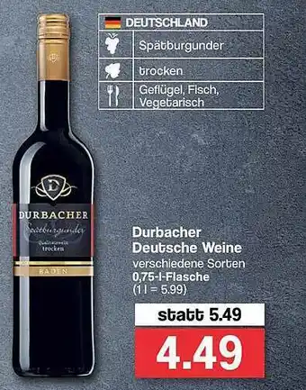 Famila Nord West Durbacher Deutsche Weine Angebot