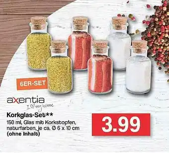 Famila Nord West Axentia Korkglas-set Angebot