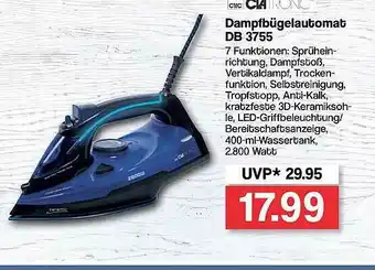 Famila Nord West Clatronc Dampfbügelautomat Db 3755 Angebot