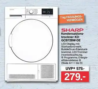 Famila Nord West Sharp Kondensations-trockner Kd-gcb72bw-de Angebot