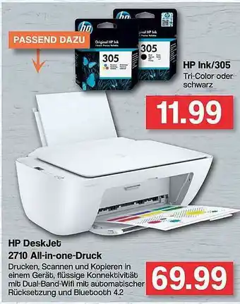 Famila Nord West Hp Deskjet 2710 All-in-one-druck Hp Ink 305 Angebot