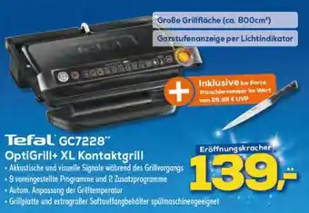 Euronics Tefal GC7228 OpriGrill + XL Kontaktgrill Angebot