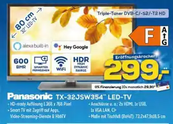 Euronics Panasonic TX-32JSW354 LED TV Angebot