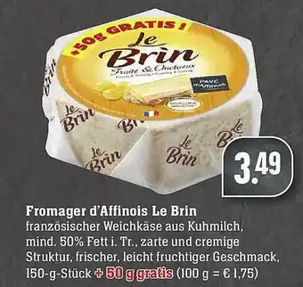 E-Center Fromager D'affinois Le Brin Angebot