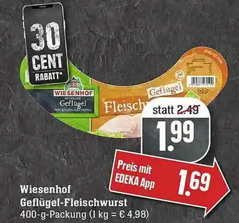 E-Center Wiesenhof Geflügel-fleischwurst Angebot