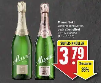 E-Center Mumm Sekt, Alkoholfrei Angebot