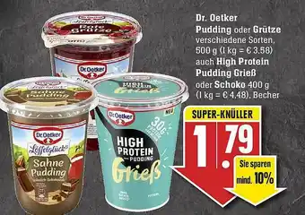 E-Center Dr. Oetker Pudding Oder Grütze, High Protein Pudding Grieß Oder Schoko Angebot