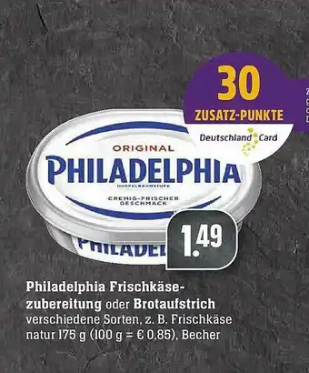 E-Center Philadelphia Frischkäse Zubereitung Oder Brotaufstrich Angebot