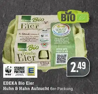 E-Center Edeka Bio Eier Huhn & Hahn Aufzucht Angebot