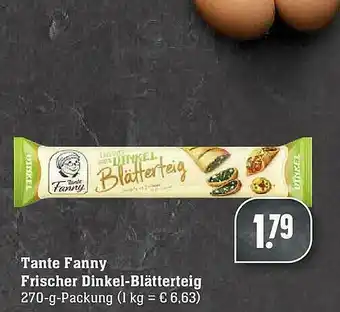 E-Center Tante Fanny Frischer Dinkel-blätterteig Angebot