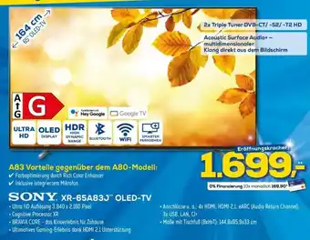 Euronics Sony XR-65A83J OLED TV Angebot