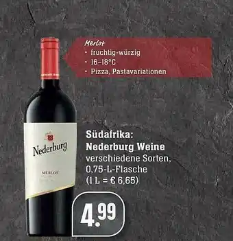 E-Center Südafrika Nederburg Weine Angebot