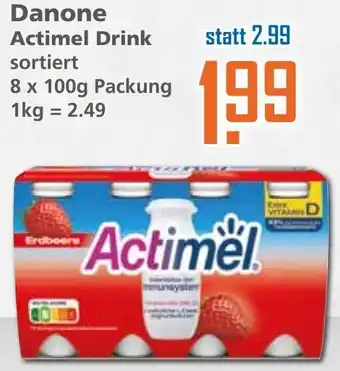 Klaas und Kock Danone Actimel Drink 8x100g Angebot