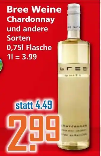 Klaas und Kock Bree Weine Chardonnay 0,75L Angebot