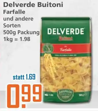 Klaas und Kock Delverde Buitoni Farfalle 500g Angebot