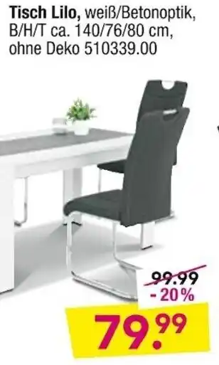 Möbel Boss Tisch Lilo Angebot