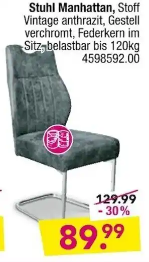 Möbel Boss Stuhl Manhattan Angebot