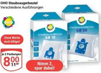 Globus OHO Staubsaugerbeutel Angebot