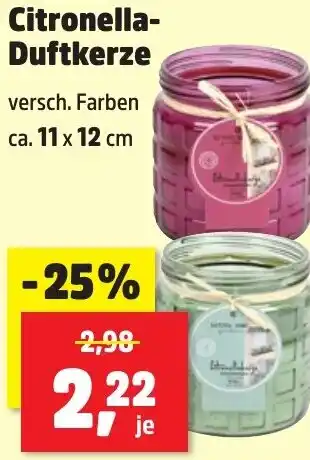 Thomas Philipps Citronella Duftkerze Angebot