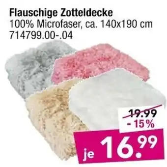 Möbel Boss Flauschige Zotteldecke Angebot