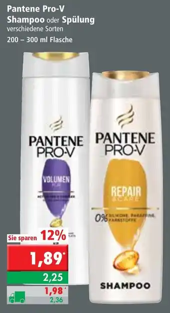 L. STROETMANN GROSSMARKT Pantene Pro V Shampoo oder Spülung 300/200ml Angebot