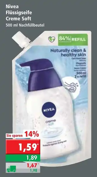 L. STROETMANN GROSSMARKT Nivea Flüssigseife Creme Soft 500ml Angebot