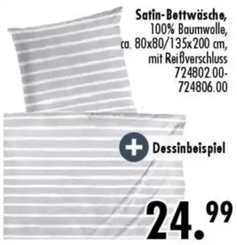 Möbel Boss Satin-Bettwäsche Angebot