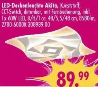 Möbel Boss LED-Deckenleuchte Akita Angebot