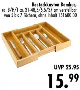 Möbel Boss Besteckkasten Bambus Angebot