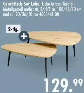 Möbel Boss Couchtisch-Set Luka Angebot